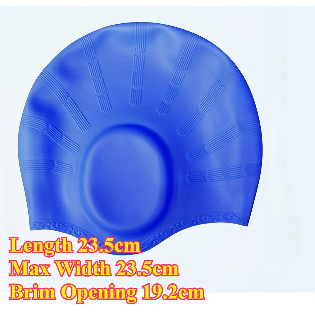 Waterproof Swimming Cap High Elasticity Ears Protection Large Silicone Diving Cap for Enhanced Comfort and Durability