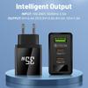 3.5A Smart USB + 2PD Digital Display Travel Charger for Mobile Phones