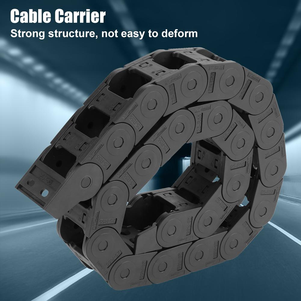 

100cm 25 x 38mm Nylon Open Both Side Wire Carrier Drag Chain Engraving Machine Accessory