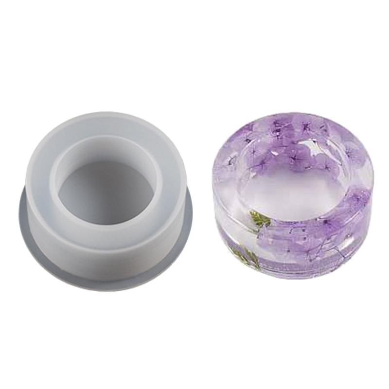 

DIY Cylindrical Candlestick Silicone Mold Cement Gypsum Candle Holder Mould Fragrance Aromatherapy Decoration Resin Mold