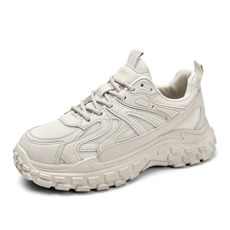 Trendy Men's Shoes Summer New Mesh Breathable Running Sports Shoes Outdoor Basketball Shoes Anti Slip Shock-absorbing Dad Shoes