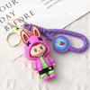 Cartoon Keychain Soft Rubber Doll Little Sheep Schoolbag Small Pendant