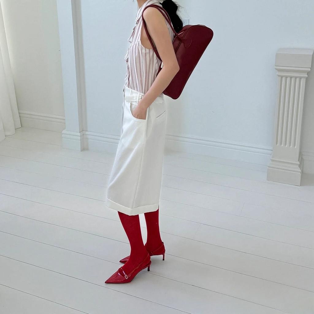 Style Fashion Pointed Heels Versatile Skinny Kitten Heel Sexy One-Word Strap Skinny Heel Sandals