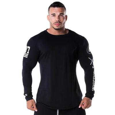 Men Long Sleeve Skinny T-shirt Casual T Shirt Gym Fitness Tees Tops Running Sport Quick Dry Clothing