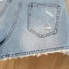 Women's High Waist Distressed Denim Shorts