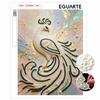 Shiny Pearl Elegant White Peacock DIY Painting Creative Bead Art Craft Household Wall Decoration Nice Present For Art Hobbyists Home Decor Items
