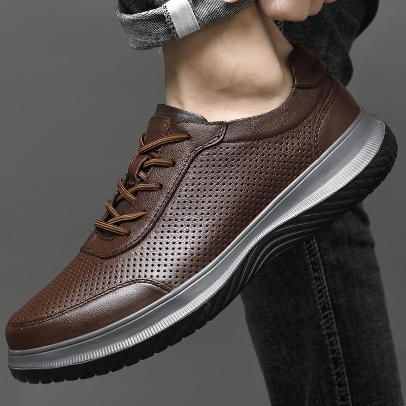2024 neue Männer Schuhe Aus Echtem Leder Männer Business Schuhe Hohe Qualität Im Freien Männer Turnschuhe Männlichen Casual Schuhe Wandern Schuhe