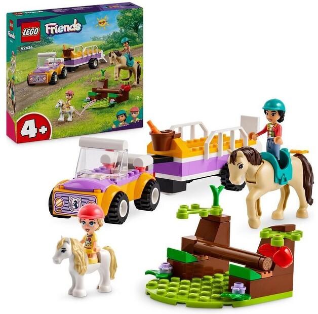 Конструктор LEGO Friends 42634 Прицеп для лошади и жеребенка