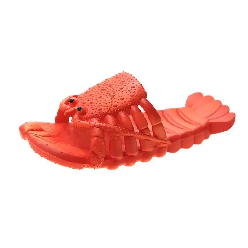Soleist Funny Slippers Man Footwear Family Shoes Parent-child Sandals Plus Size 24-47 Summer Beach Shoes Boys Unisex Fish Slippers 2021