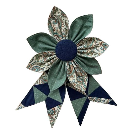 Flower Decorative Sign for Front Door Retro Burlap DIY Wreath And Bow Making Kit Artificial Floral Wall Hanging for Home Indoor Outdoor Decor
