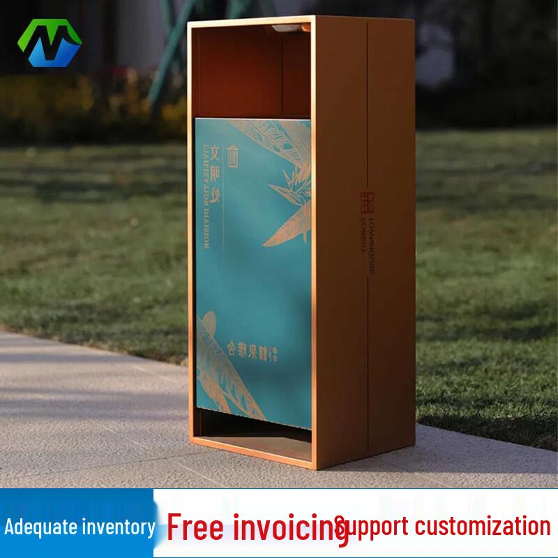 Outdoor Stainless Steel Trash Can