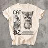 Funny Cat Tshirt Oversized Unisex Streetwear Trendy Cotton Fashion Street Casual Classic Loose Hot Product Soft Comfortable Tee