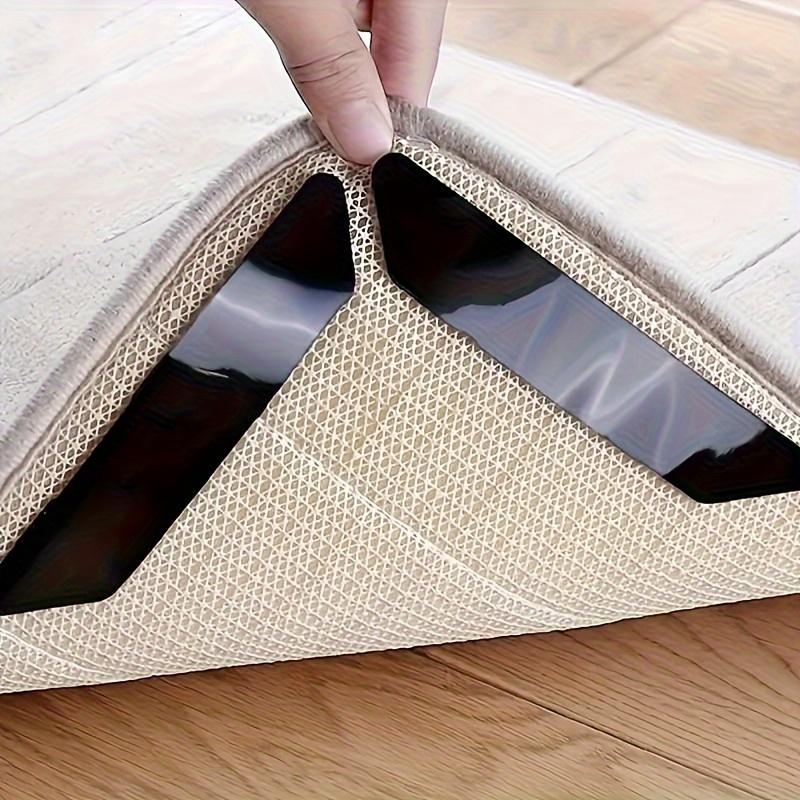 10pcs High Quality Non-slip Anti-drill Carpet Stickers Suitable For Living Room Dining Room Bathroom Rugs, Prevent Rugs From Mov