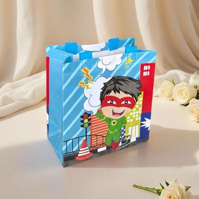 StoBag Superhero Theme Gift Wrapping Bags for Sweets Reusable Party Favor Bags Colorful Kids Birthday Candy Treat Packaging