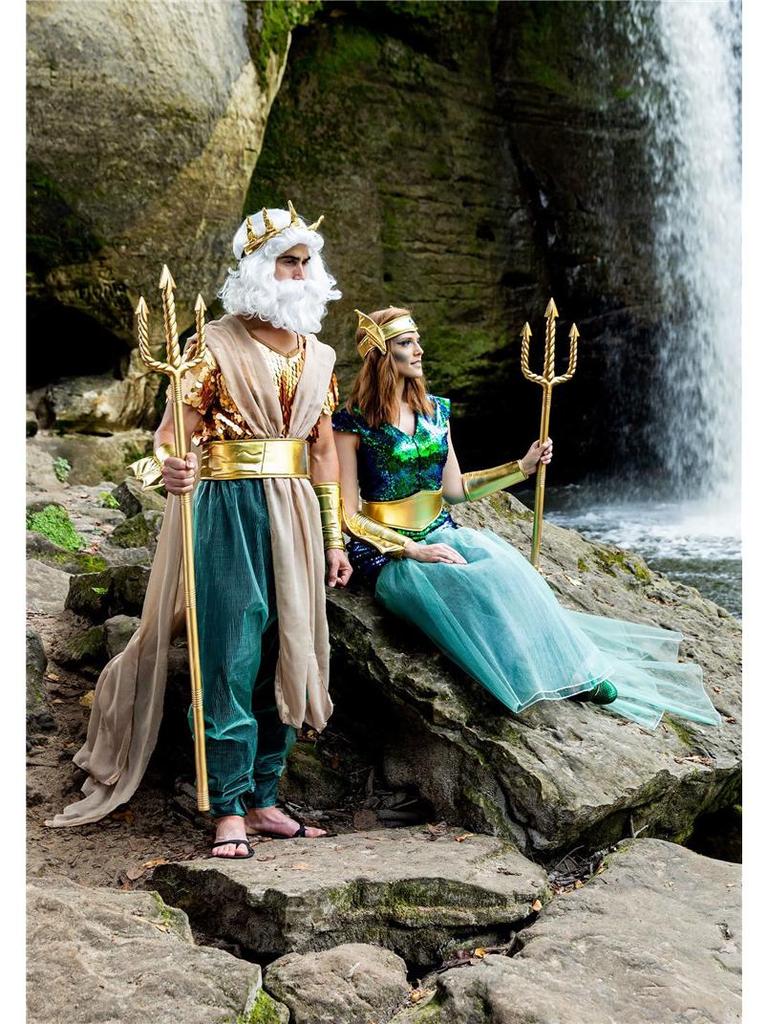 Mermaid & Pharaoh Costumes for Adults: Halloween Couple Attire