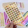 10sheet Glitter Heart Style Sticker for DIY Decor Scrapbook Journal 3MM Mini Heart Stickers Teacher Reward Envelope Seal Sticker