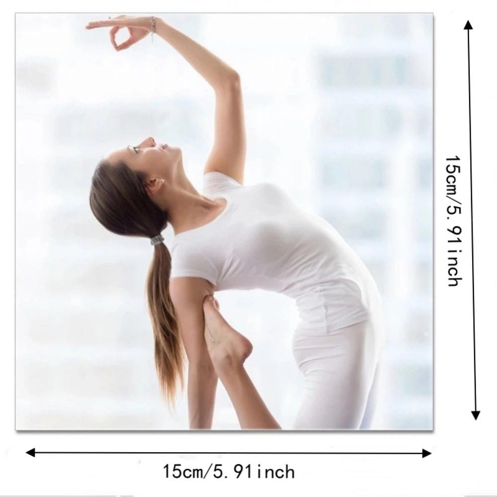 10 pcs Acrylic Self-Adhesive Mirror DIY Wall Stickers Easy Install Flexible Mirror Bathroom