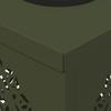 Solar LED Path Light 2 Pcs Olive Green Cold Rolled Steel