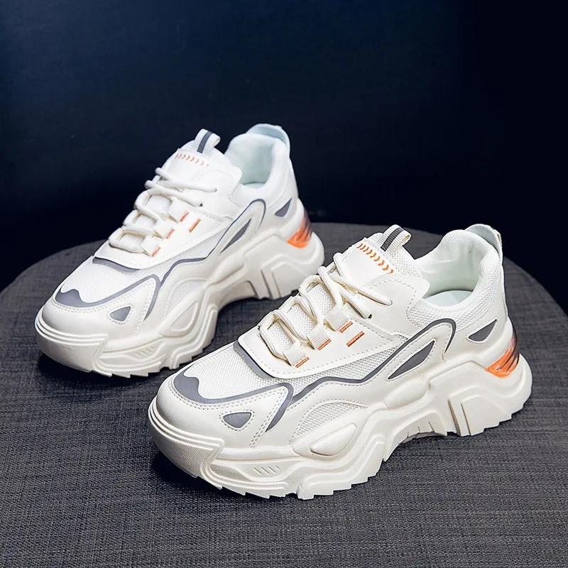 Women Chunky Sneakers New Casual Sports Dad Shoes for Women Trendy Mesh Breathable Running Sports Tenis Sneakers Platform Shoes