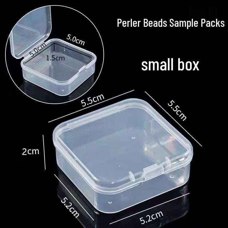 

Perler Beads Transparent Multi-Compartment Storage Box for DIY & Jewelry Components Includes 82 Stickers