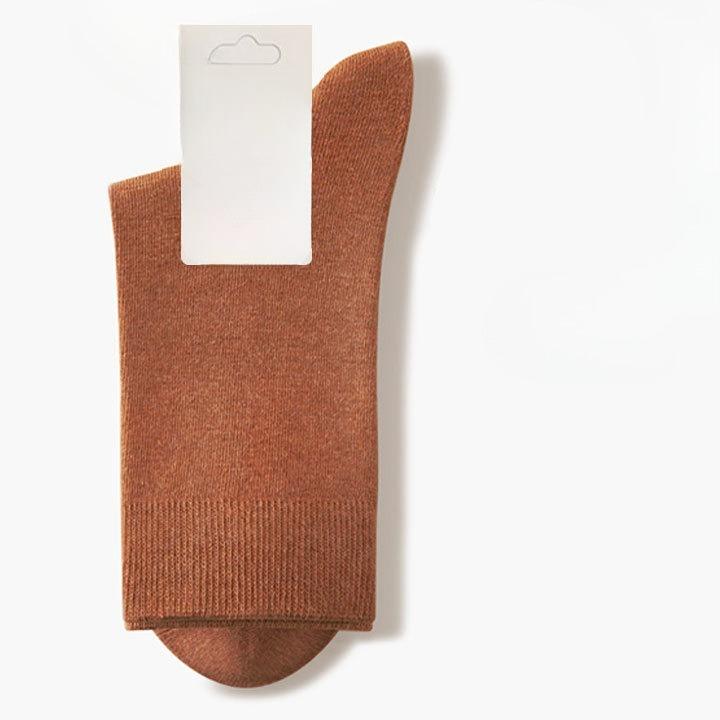 

Женские осенне-зимние новые носки-гольфы из чистого хлопка 7A, антибактериальные, влагоотводящие, дезодорирующие, бесшовные 1 pair