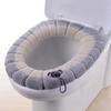 Warm Toilet Seat Cover Comfortable Thick Knitted O-shaped Universal Bathroom Washable Toilet Cushion Closestool Mat Pad Cover