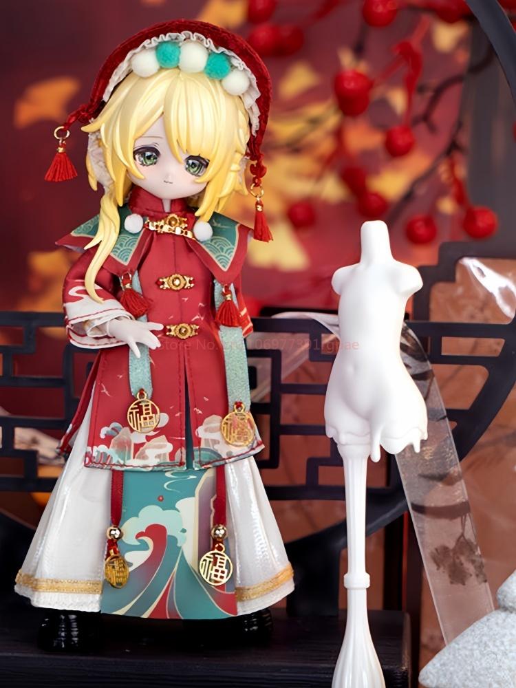 Neu Come4Free 1/12 Ob11 Chinesischer Traditioneller Stil Serie Trendig Li Yuan Shui Meng Shan Shui Yun Minzfarbe Puppe Anime Kostüm Set