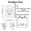 Rechargeable Motion Sensor Light LED Energy Saving EU US Plug Wireless Night Light Wall-mounted Warm White Light Wall Lamp