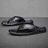 Fashion 2025 New Men Flat Designer Antiskid Slippers Luxury Brand Genuine Leather Walking Shoes Breathable Comfy Indoor Outdoor Slippers