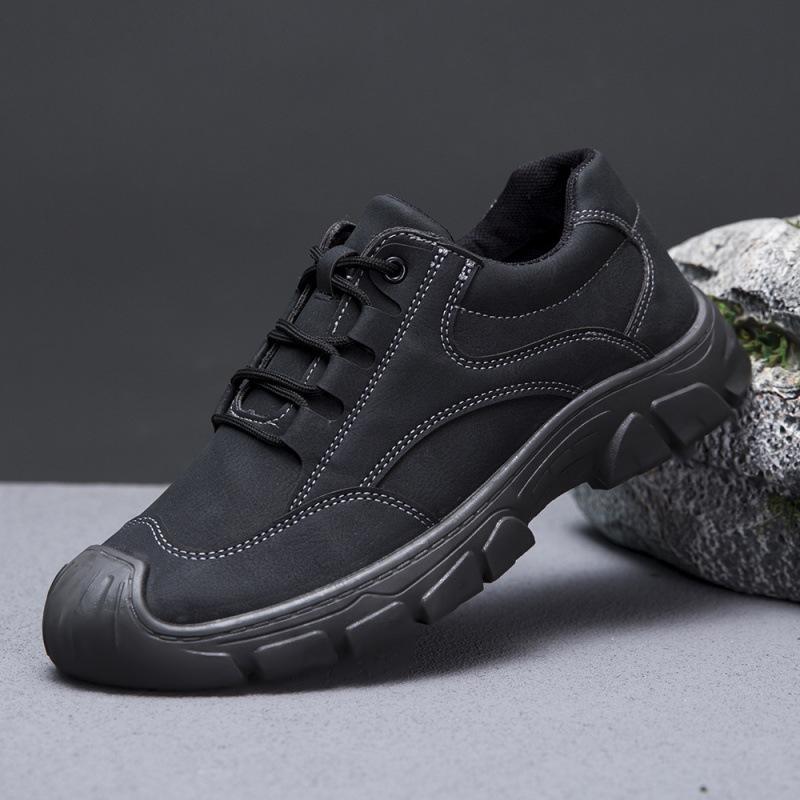 Men's Hiking Shoes, New Breathable Outdoor Sports Shoes, Trendy Lace-up Running Shoes, Soft-soled Wear-resistant Men's Shoes