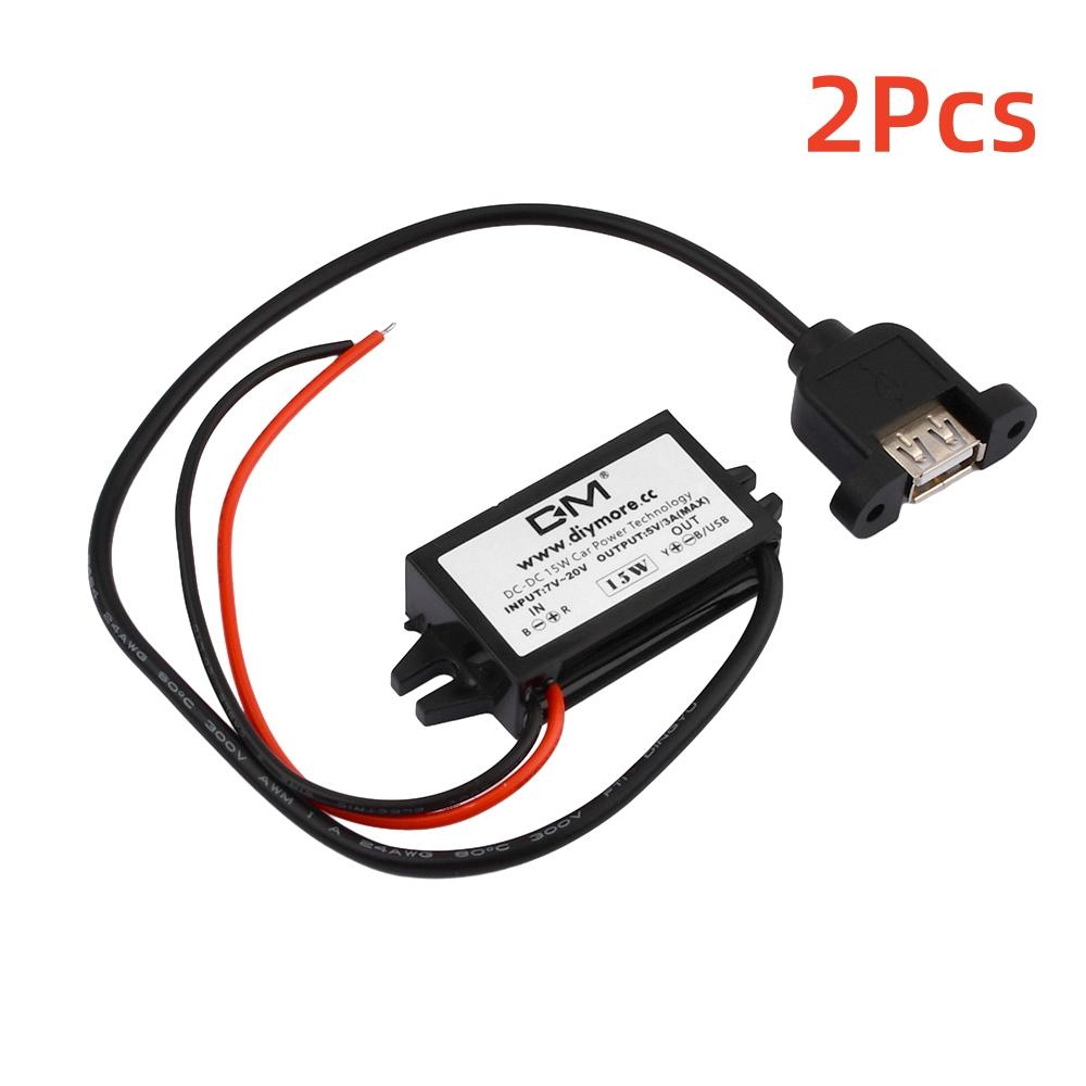 

2 шт. 12V до 5V 3A 10W 15W DC-DC понижуючий перетворювач Buck модуль живлення для автомобіля чоловічий/жіночий USB Mini USB Micro USB адаптер