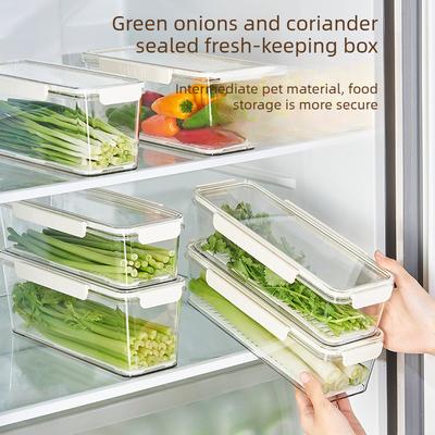 Kitchen Storage Box Refrigerator Whole Piece Preservation Artifact Thickened Noodle Box Egg Preparation Sealed Organization Box