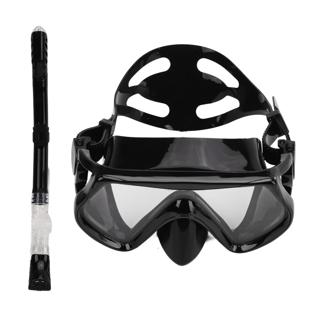 Adults Adjustable Snorkeling Set Snorkel Goggle Breathing Tube Set Adults Snorkeling Gear for Swimming Training