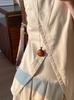 Collana a Perline con Fiaschetta in Legno Naturale Etnica per Donna Catena Lunga Regolabile Gioiello con Ciondolo per Maglione