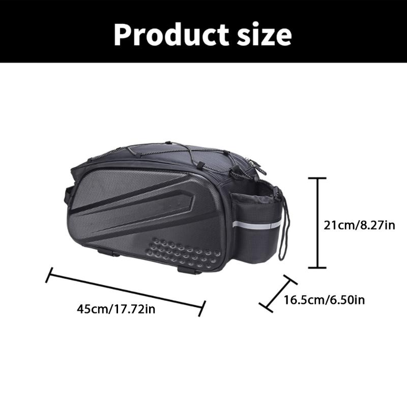Bike Trunk Bag Multifunctional Bike Carriers Bag Bicycles Luggage Bag Rain Cover Bike Accessories