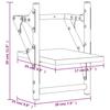Wall Shelves with Bars 2 pcs Grey Sonoma 20 x 25 x 30 cm