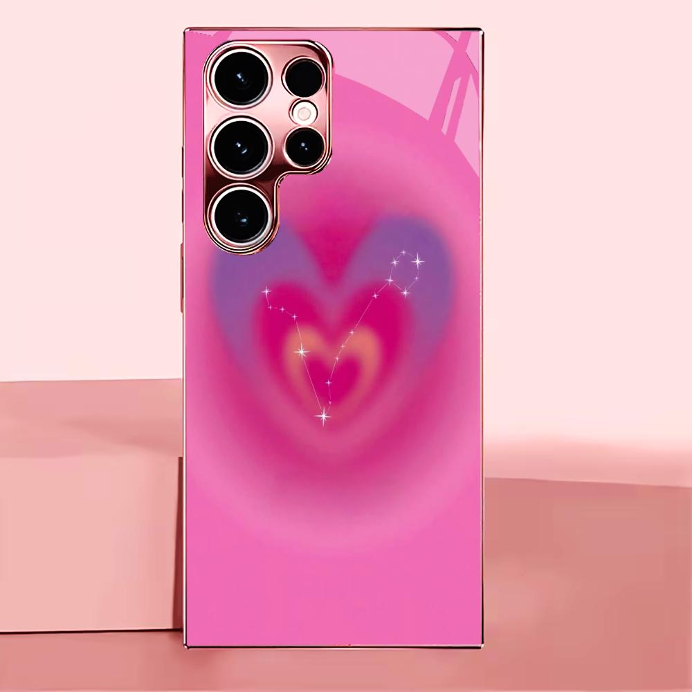 Love you forever Madam pink Glass PhoneCase for Samsung Galaxy S26 S25 S24 S23 S22 S21 FE Ultra Plus Dropresistant Female