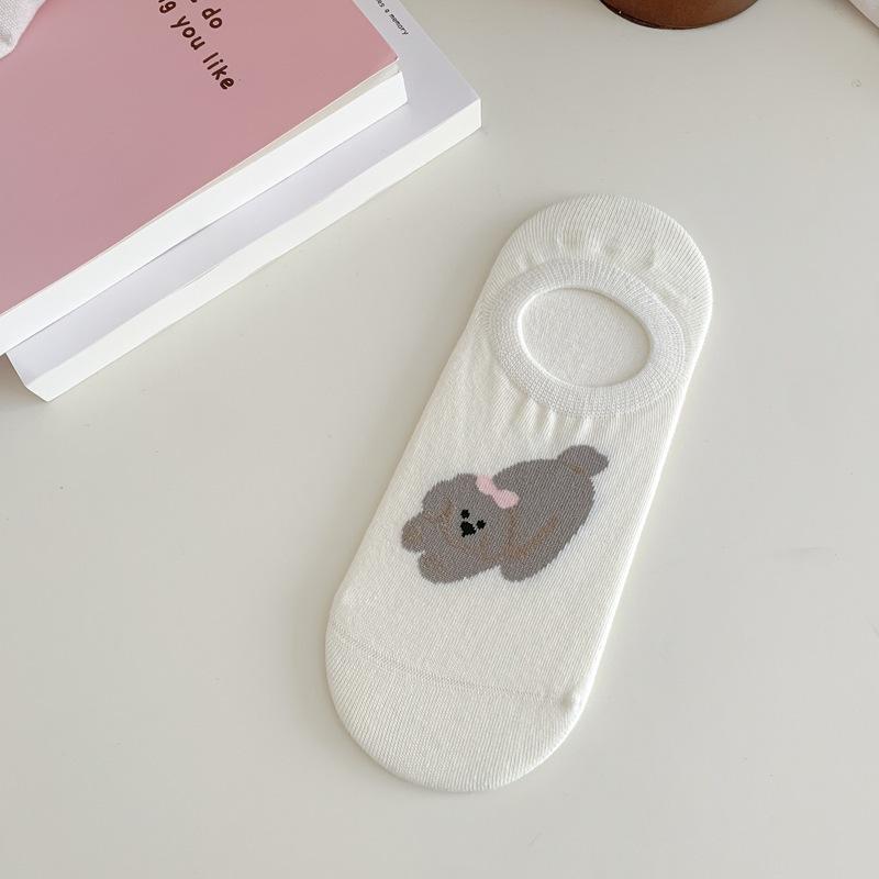 Small Fresh Cute Cartoon Animal All-In-One Machine Boneless Invisible Boat Socks Summer Socks