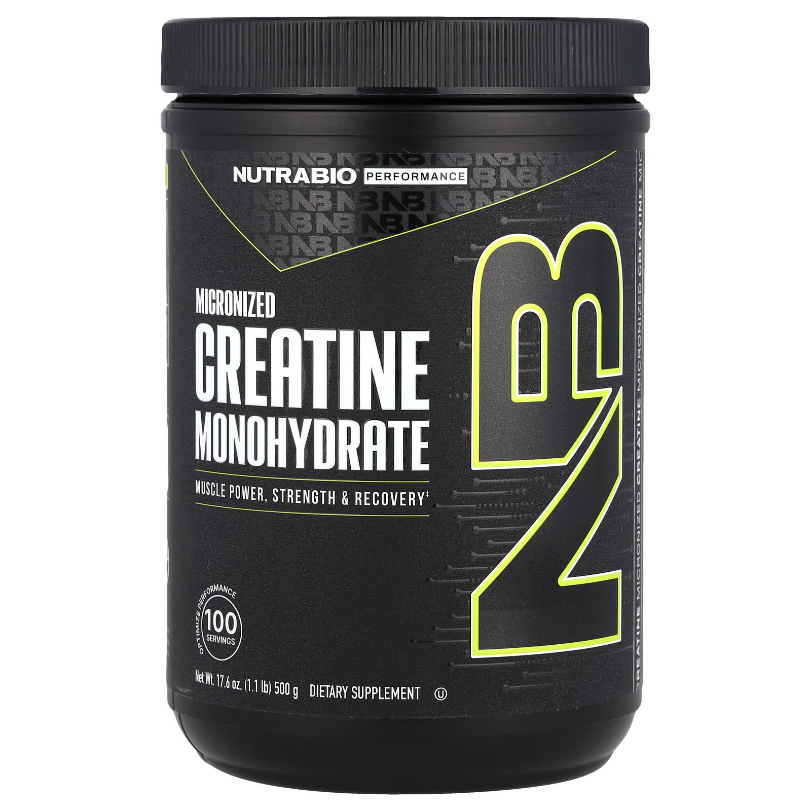 

Athletic Performance, Micronized Creatine Monohydrate, 500G (1.1Lb)