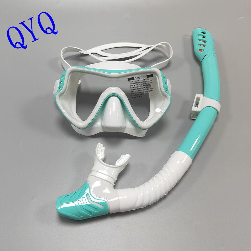 Unisex Large Frame Silicone Diving Mask & Snorkel Set