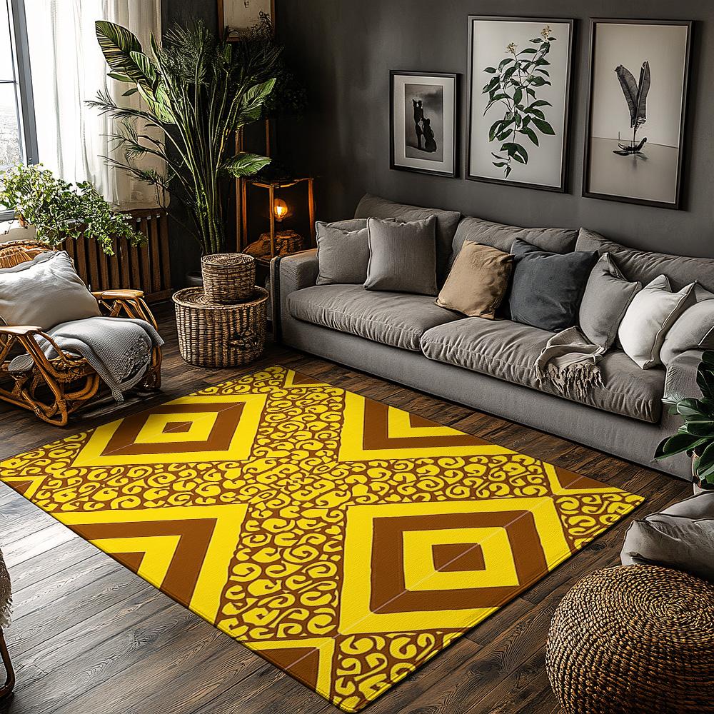 Area Rugs Vintage Persian Style Non Slip Washable Floor Mats Living Room Bedroom Home Decor Modern Abstract Pattern Soft Carpet