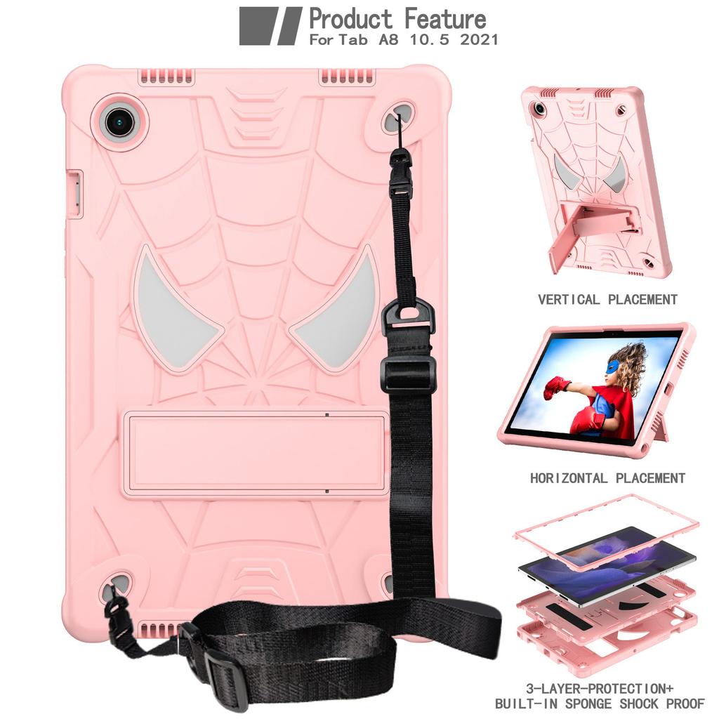 Triple-Proof Spider-Man Protective Case for Samsung Galaxy Tab A8 2021 SM-X205/X200
