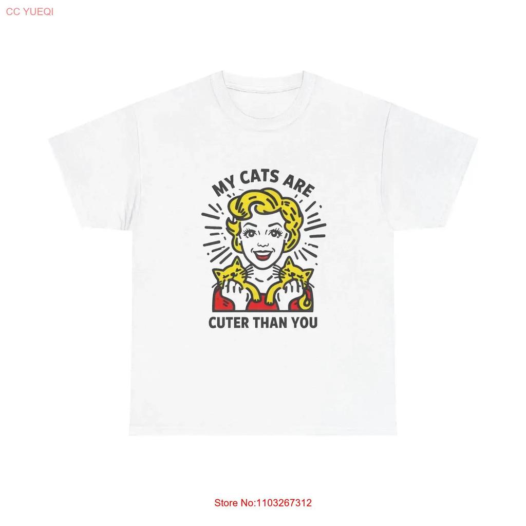 Funny Cat Lover T Shirt Humorous Heavy Cotton Pet Owner Lovers Vintage Slightly Casual Homme Fashion Unisex Streetwear