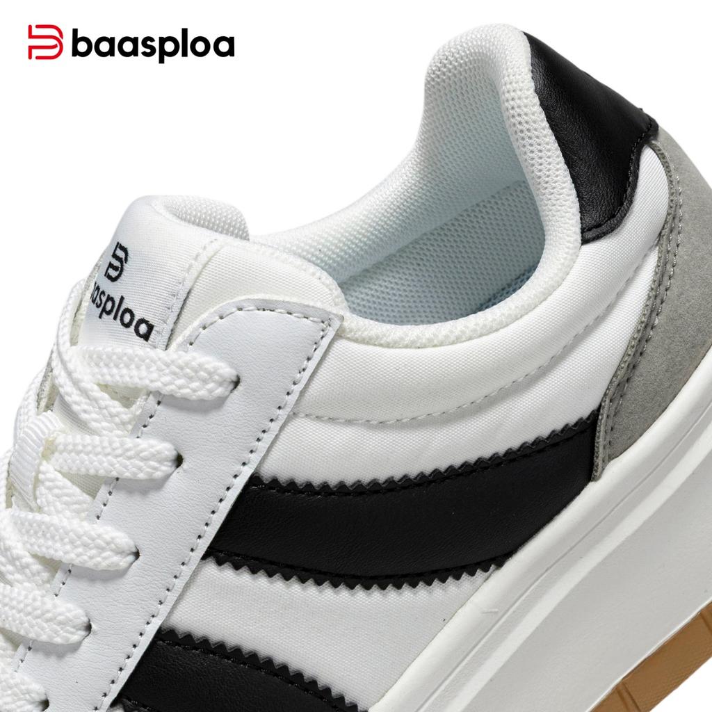 Baasploa women's board shoes are warm, comfortable, thick soled, height increasing sports shoes, lightweight casual shoes, retro and trendy shoes
