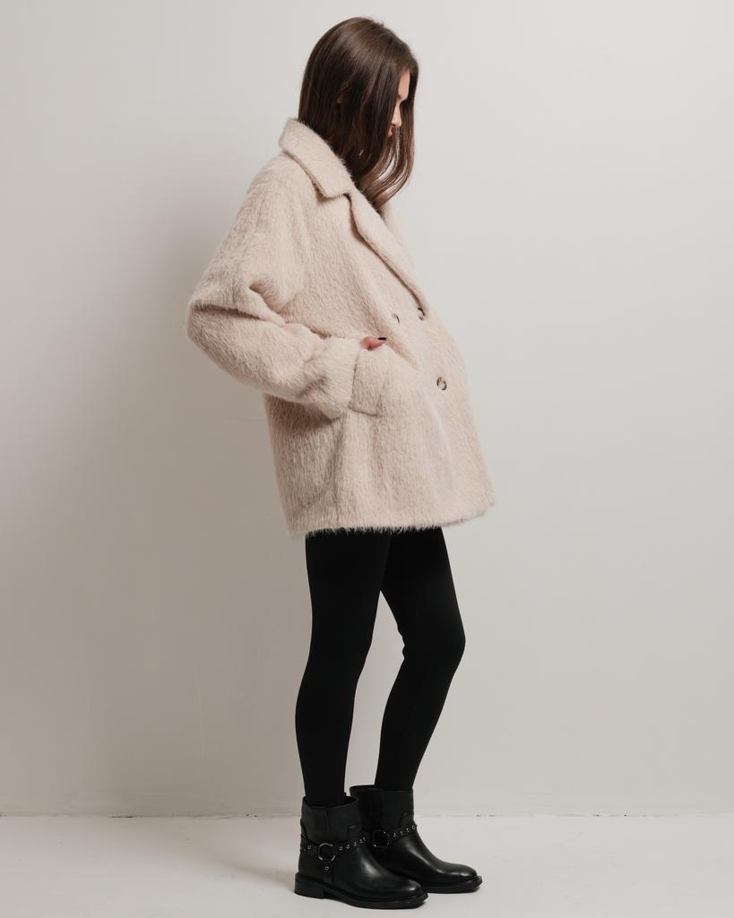 Palton de damă Of White 9501 36 bej