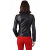 SKINOUTFIT Damen Weiche Echtlederjacke Motorrad Schwarz Biker Slim Fit Lammlederjacke
