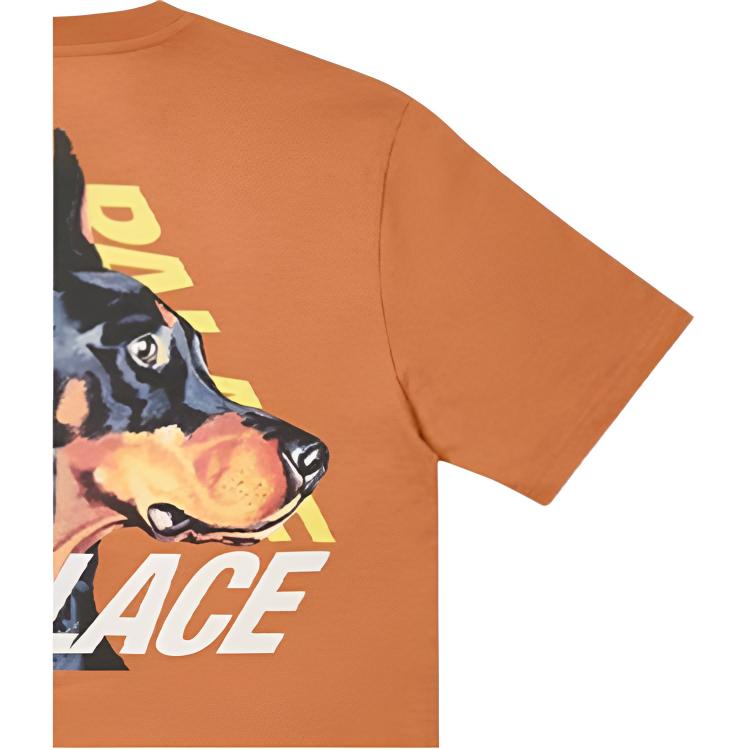 Palace SS22 P-3 K-9 Graphic Print Casual Short Sleeve T-Shirt Unisex Tops Caramel P22TS166