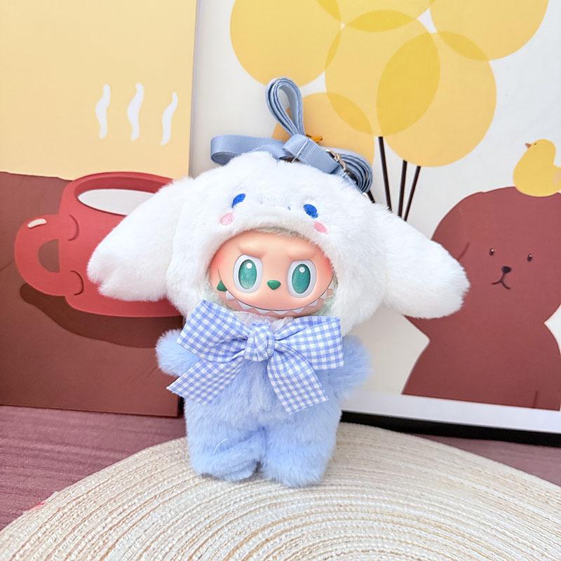 Cute Animals for Labubu Doll Clothing Set Hat 17cm Clothes Shoes Doll DIY Accessories Training Sitting Party Games Toys Gifts