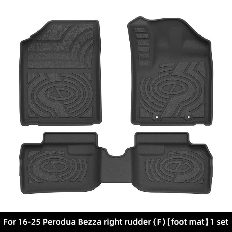 TPE Floor and Trunk Mats for 2016-2025 Perodua Bezza Models