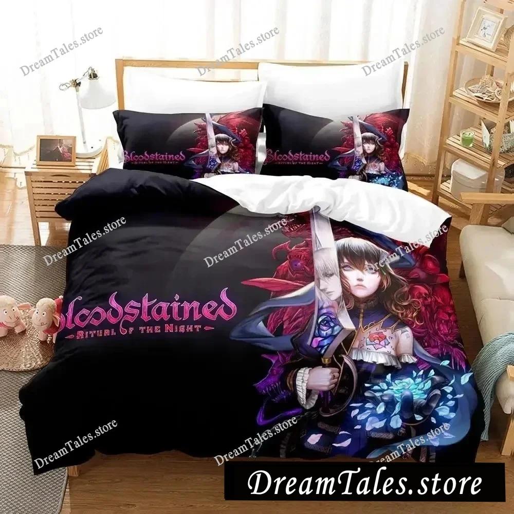 Anime BLOODSTAINED RITUAL OF THE NIGHT Bedding Set Single Twin Full Queen King Size Bed Set Adult Kid Bedroom Duvet Cover Sets